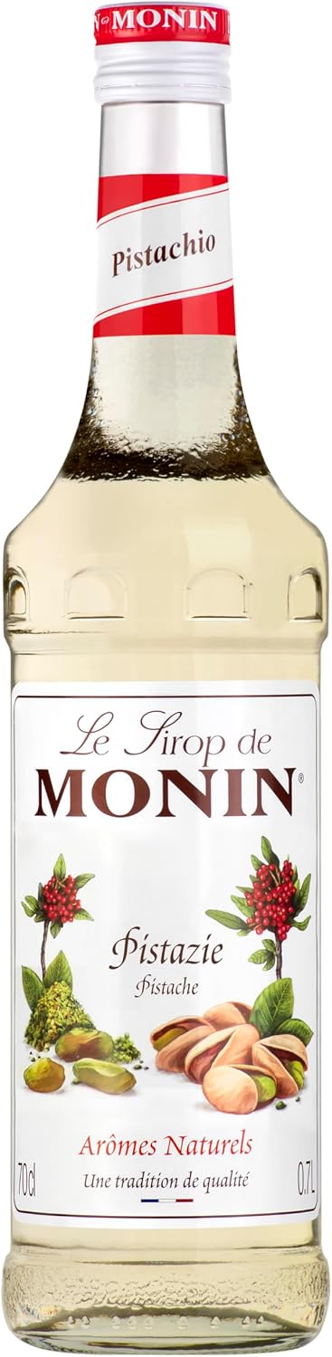 MONIN Premium Pistachio Syrup 700ml, for Coffee and Cocktails, Vegan