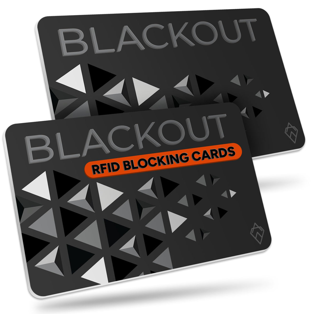 AKIELO Blackout RFID Blocking Card (4 Pack) – Ultra Thin Anti Theft Credit Card Protector – Ultimate Bank Card Blocker for Contactless Cards and Wallet Protection (Black Edition - 4 Pack)
