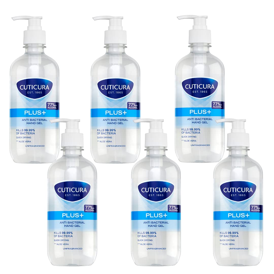 Cuticura Original Anti Bacterial Hand Gel 100ml Pack , Clear, 600 millilitre, (Pack of 6)
