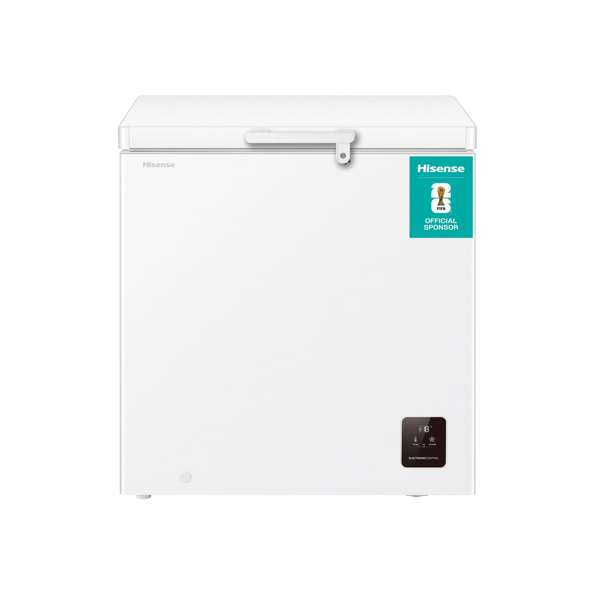 Hisense FC386D4AWLE 297Litres Freestanding Chest Freezer, 4 Star Freezer Rating, E Rated in White