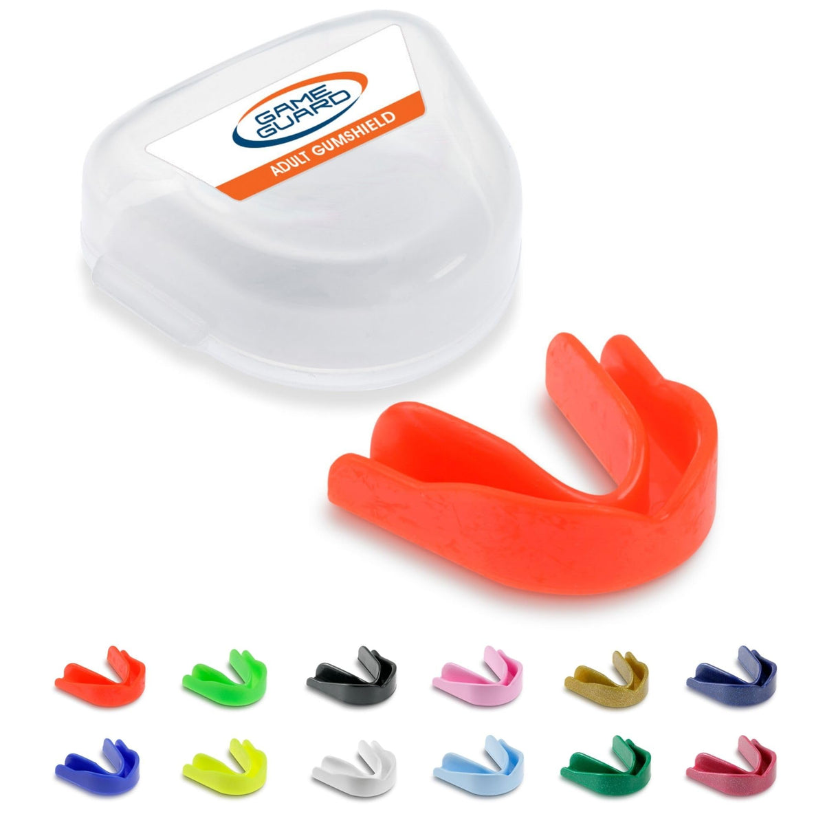 GAME GUARD Sports Mouthguard – Easy Fit Boil & Bite Gum Shield for Kids/Junior (Age 8+) – Mouth Guard for Rugby, Hockey, GAA – Ideal for Schools and Clubs (Baby Pink)