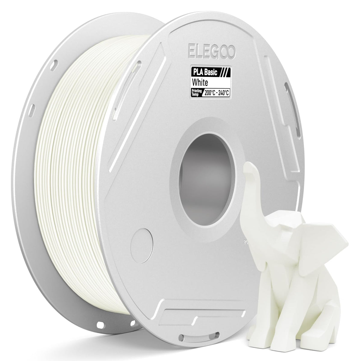 ELEGOO PLA Basic Refill 3D Printer Filament 1.75mm Red 1KG, Easy Storage