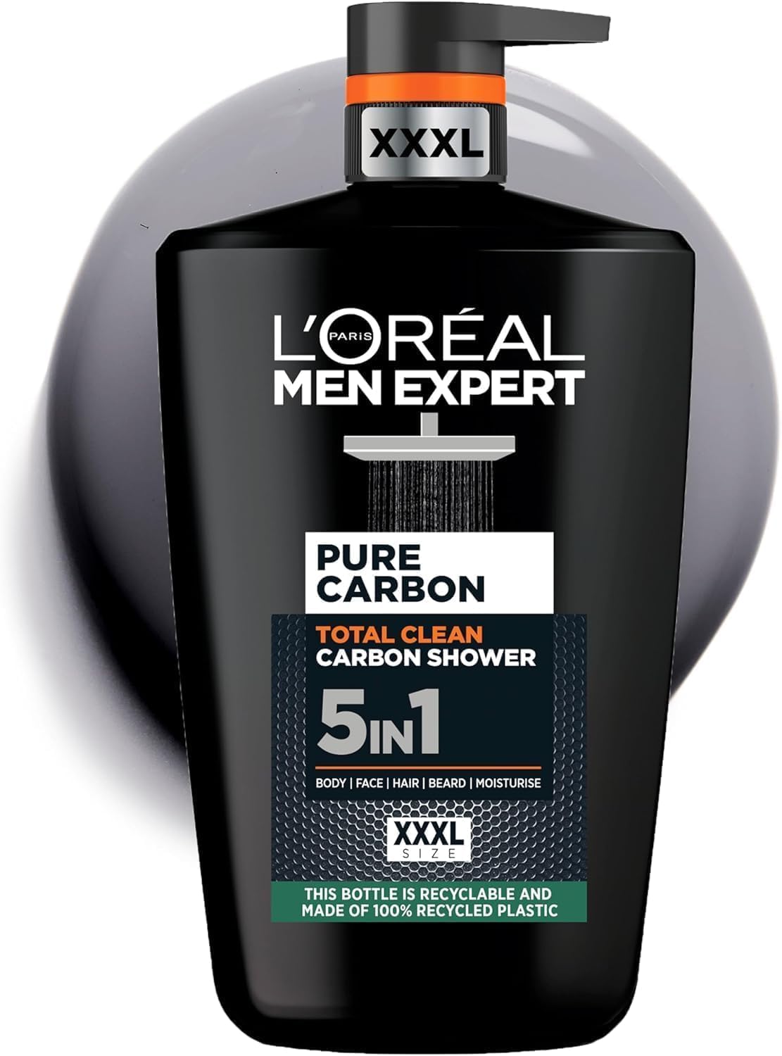 L'Oréal Paris Men Expert Shower Gel Pure Carbon 5-in-1 Body XXXL 1L Pump