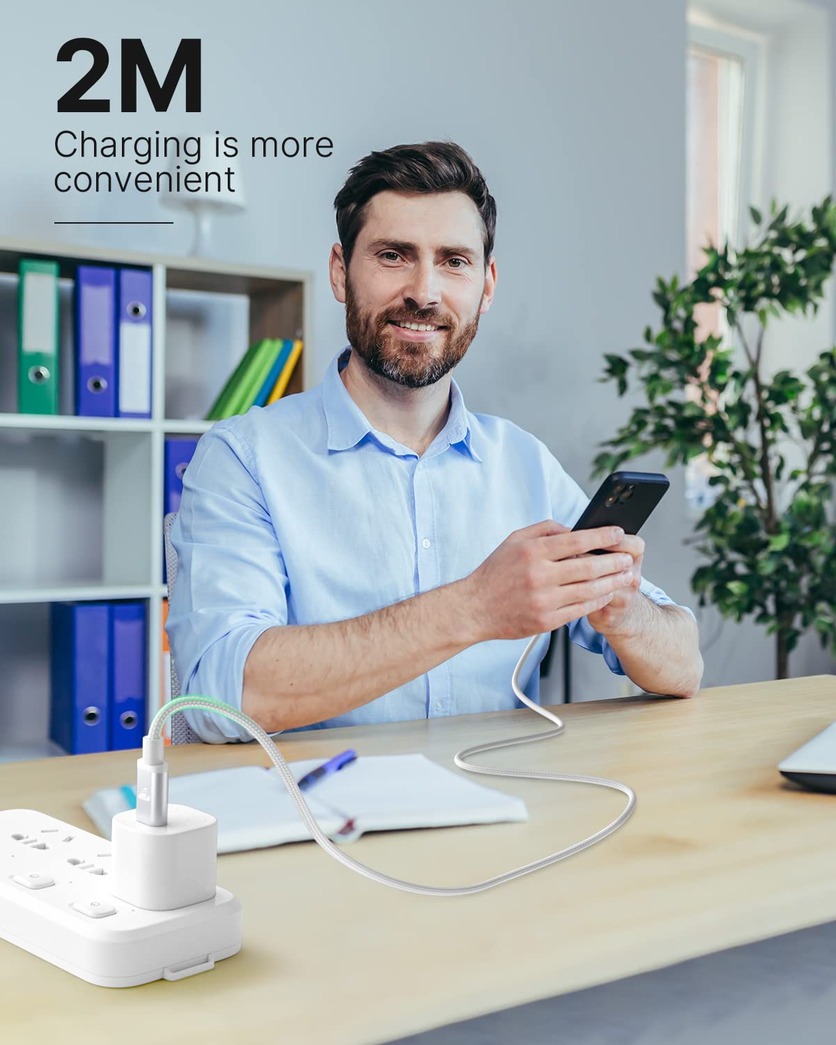 Aioneus USB C to Lightning Cable 2M [Apple MFi Certified] iPhone Fast Charger Cable USB-C Charging Lead Cord for iPhone14/13/12/12 PRO Max/12 Mini/11/11PRO/XS/Max/XR/X/8/8Plus/iPad