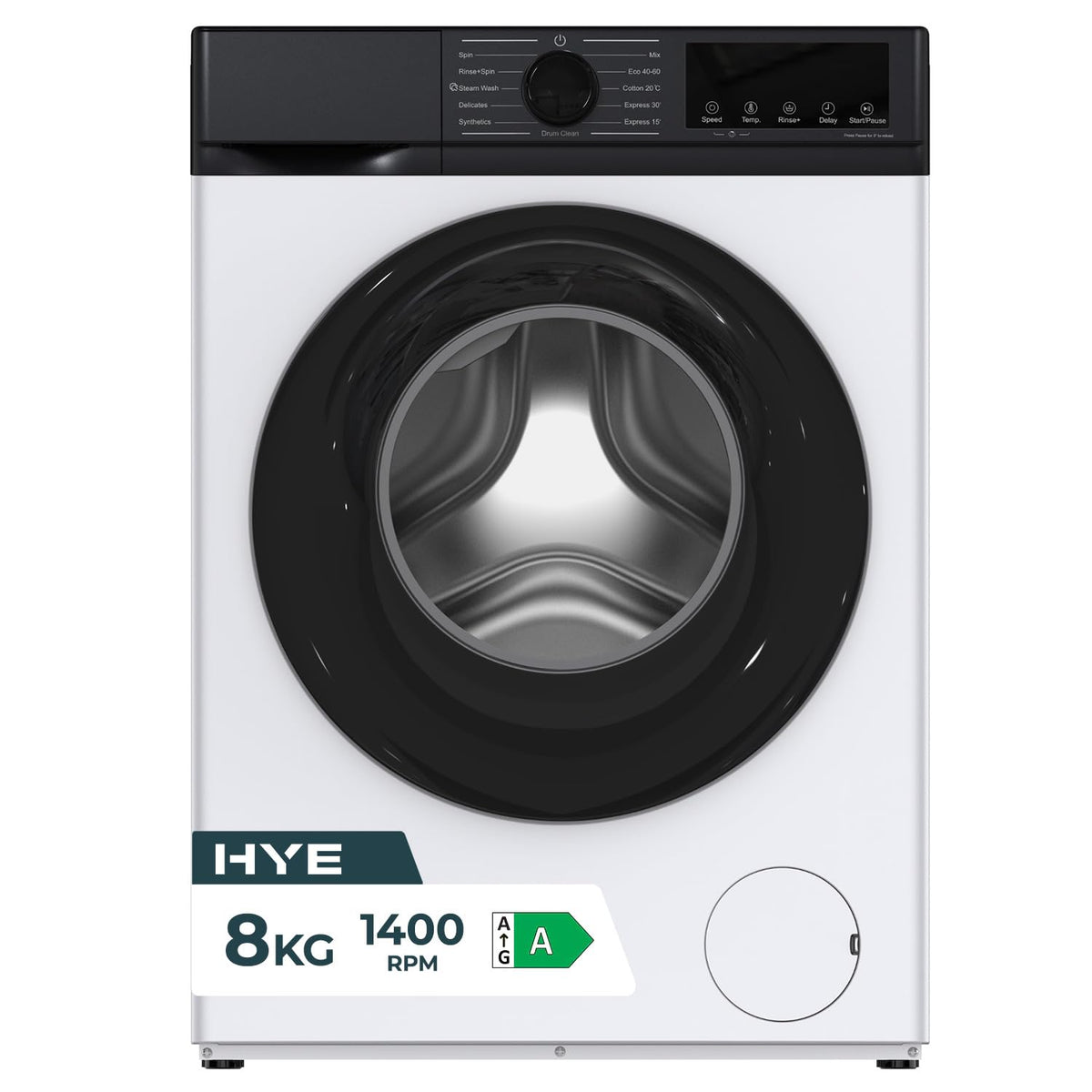 HYE Washing Machine - 7KG Drum, 1200RPM, White