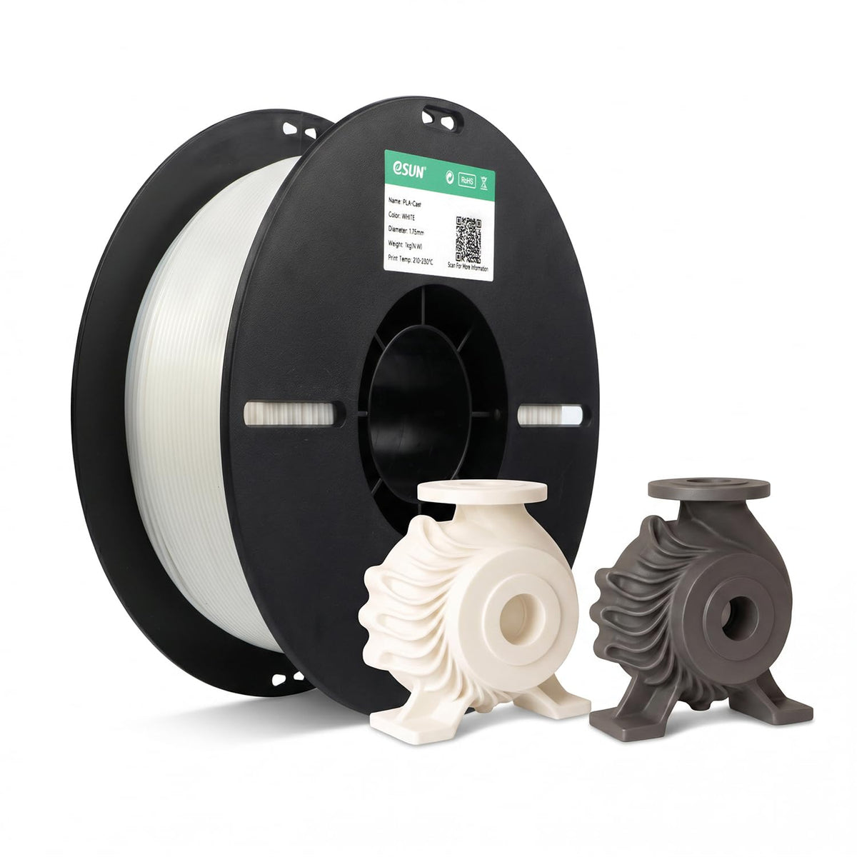 eSUN PLA Filament 1.75mm, PLA Basic Dimensional Accuracy +/- 0.05mm, 1KG Spool (2.2 LBS) Speedy Filament for 3D Printers,Black