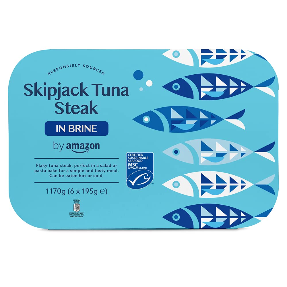 by Amazon MSC Skipjack Tuna Chunks in Spring Water, 4x145g