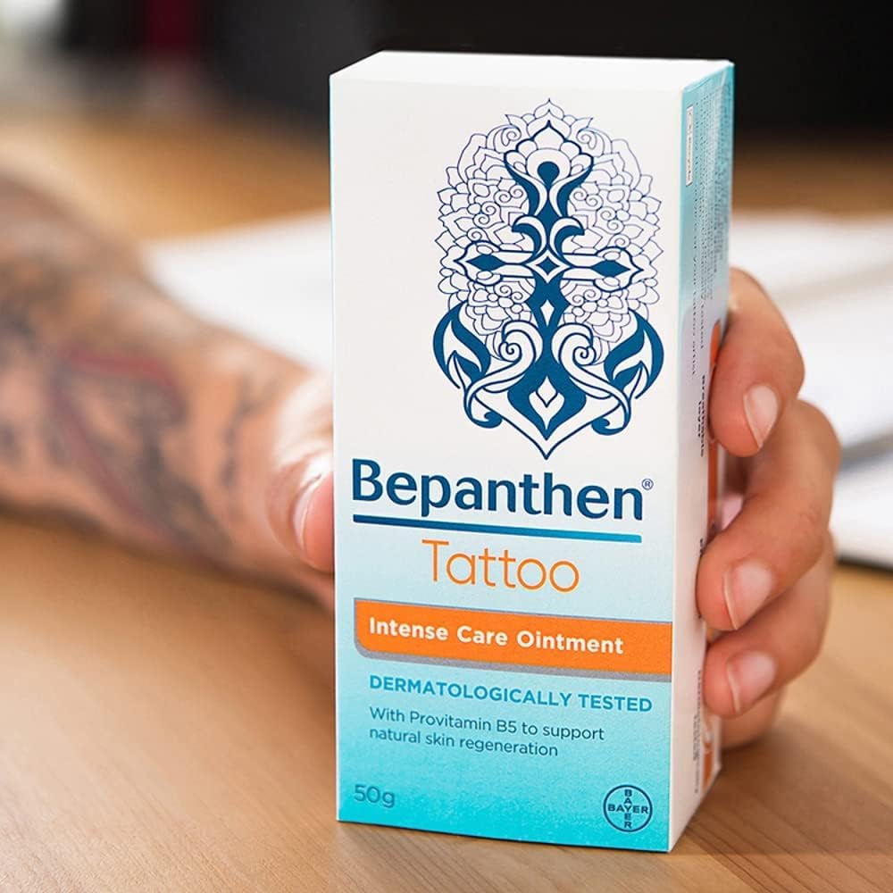 Bepanthen Tattoo Intense Care Ointment, Formulated with Provitamin B5, 50g