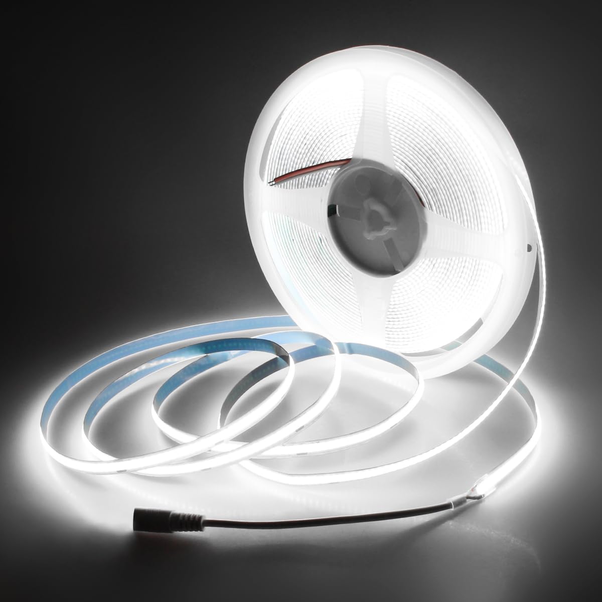 Aclorol 12V Red LED Lights for Bedroom 5M Fleixible COB LED Strip Light