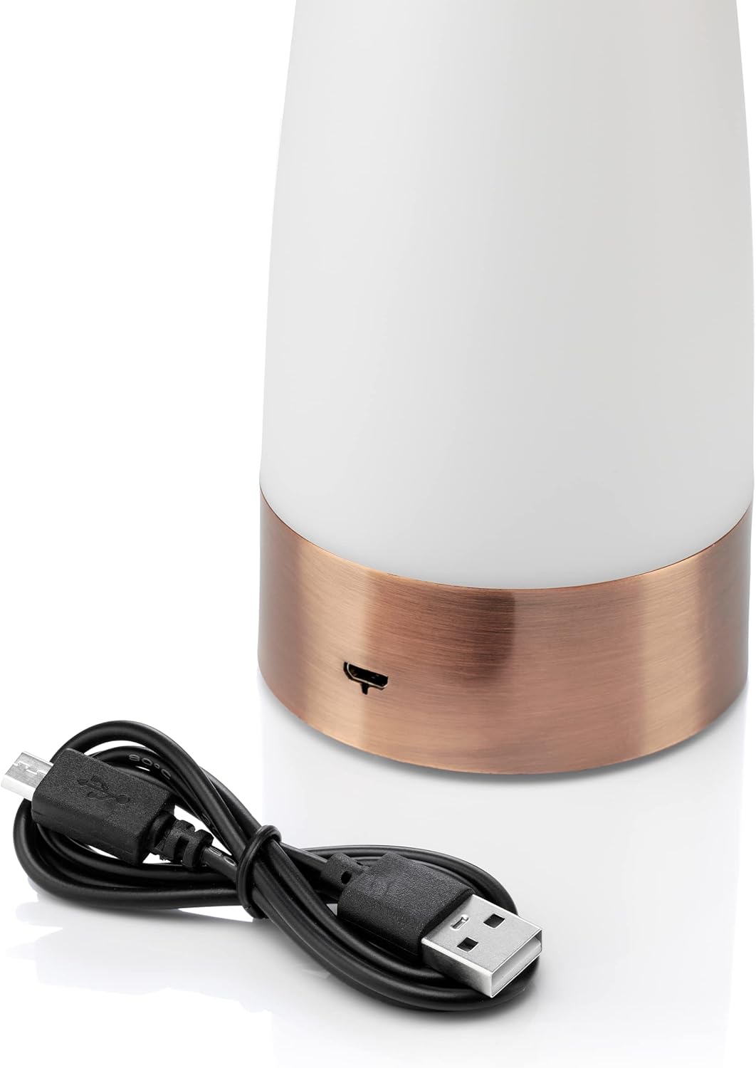 Auraglow Rechargeable Motion Sensor Table Lamp Round, LED Night Glow