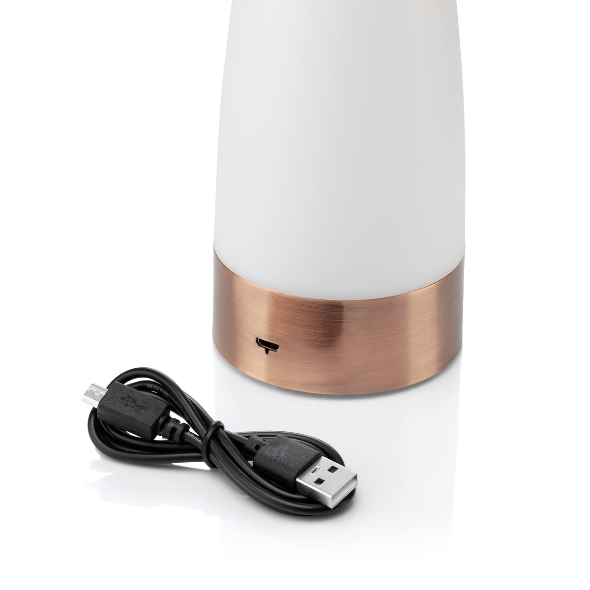Auraglow Rechargeable Motion Sensor Table Lamp Round, LED Night Glow