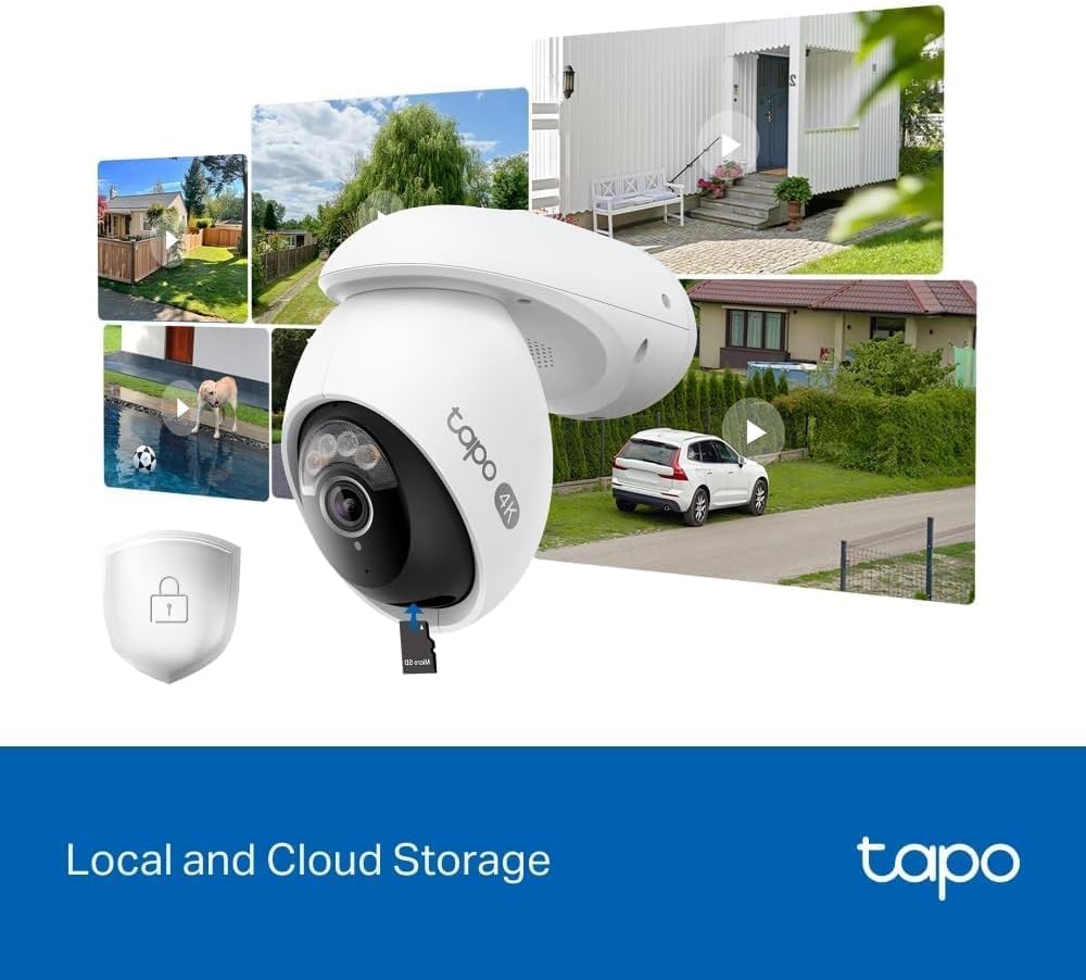 Tapo TP-Link C500 Outdoor Wi-Fi Security Camera, 360° FHD 1080P with Night Vision, Two-Way Audio, Cloud Video Recording, Works with Alexa