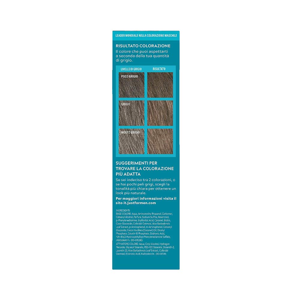 Just for men Moustache & Beard Dark Brown Dye, Eliminates Grey for a Thicker & Fuller Look M45