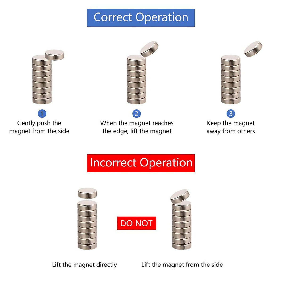 Yizhet 50 PCS 8 * 1mm Magnets, Small Mini yet Strong, Neodymium for Craft