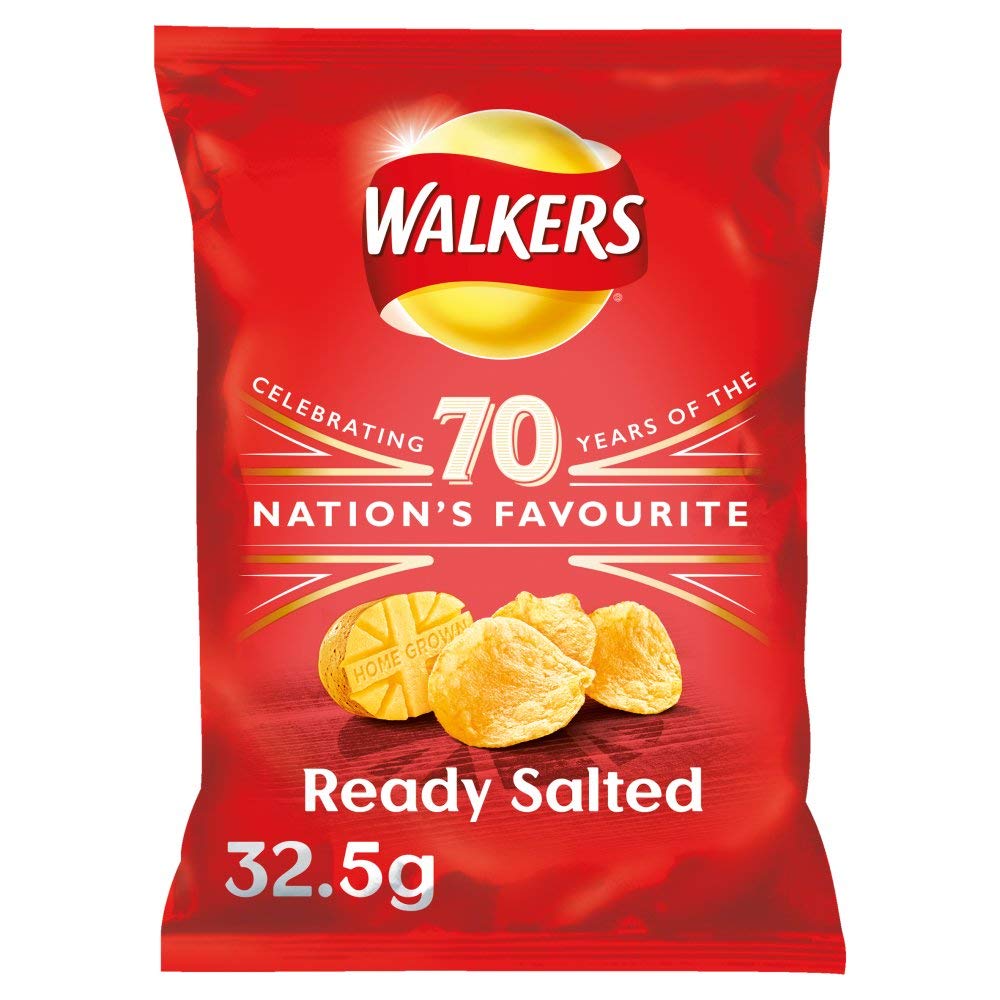 Walkers Baked Snacks Sea Salt 6 x 22g