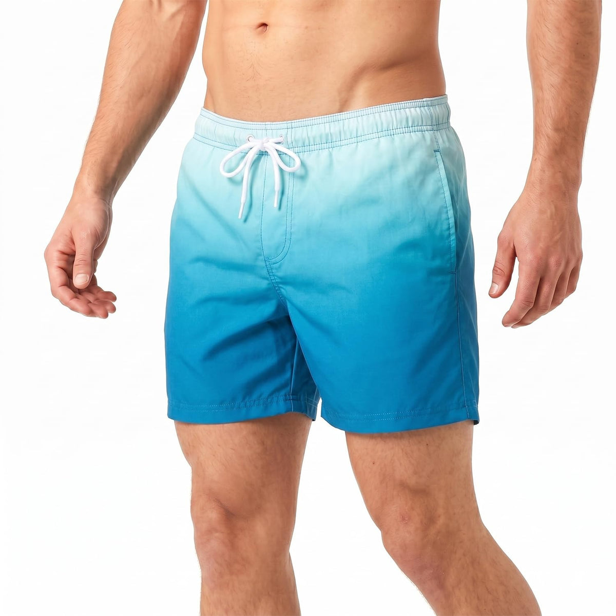 RIPT Men’s Quick Dry Swim Shorts Mesh Lining Drawstring UV 50 Beach Trunks
