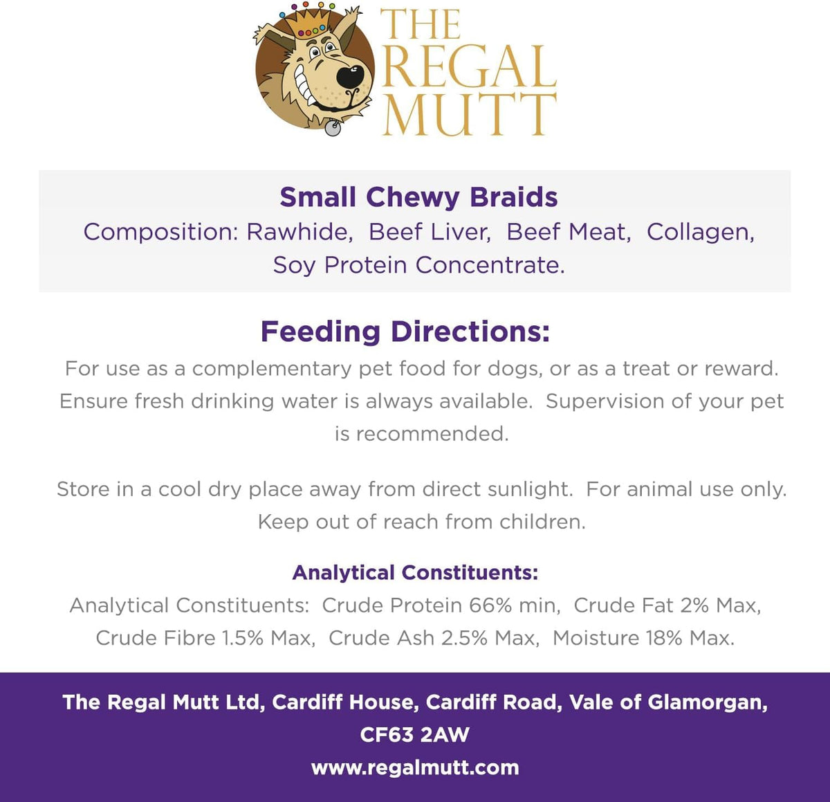 The Regal Mutt - Chewy Twists with Chicken - 1kg Bag