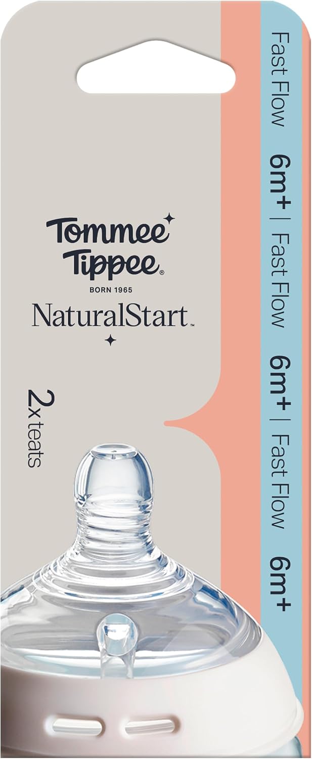 Tommee Tippee Natural Start Baby Bottle Teats Fast Flow 6m+