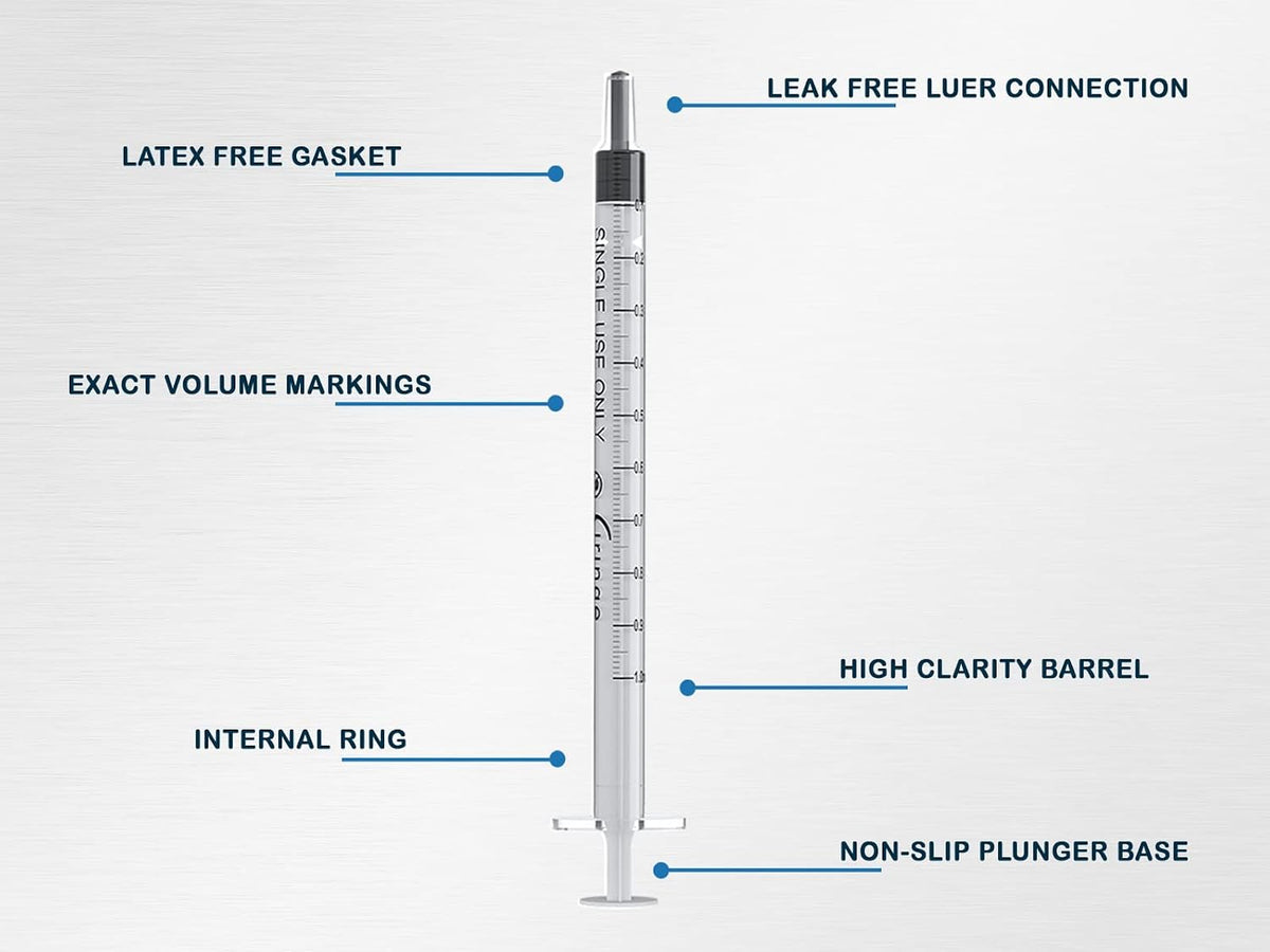 1 ml Syringe - Pack of 100
