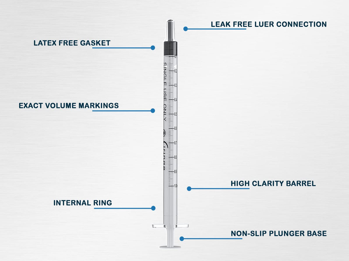1 ml Syringe - Pack of 100