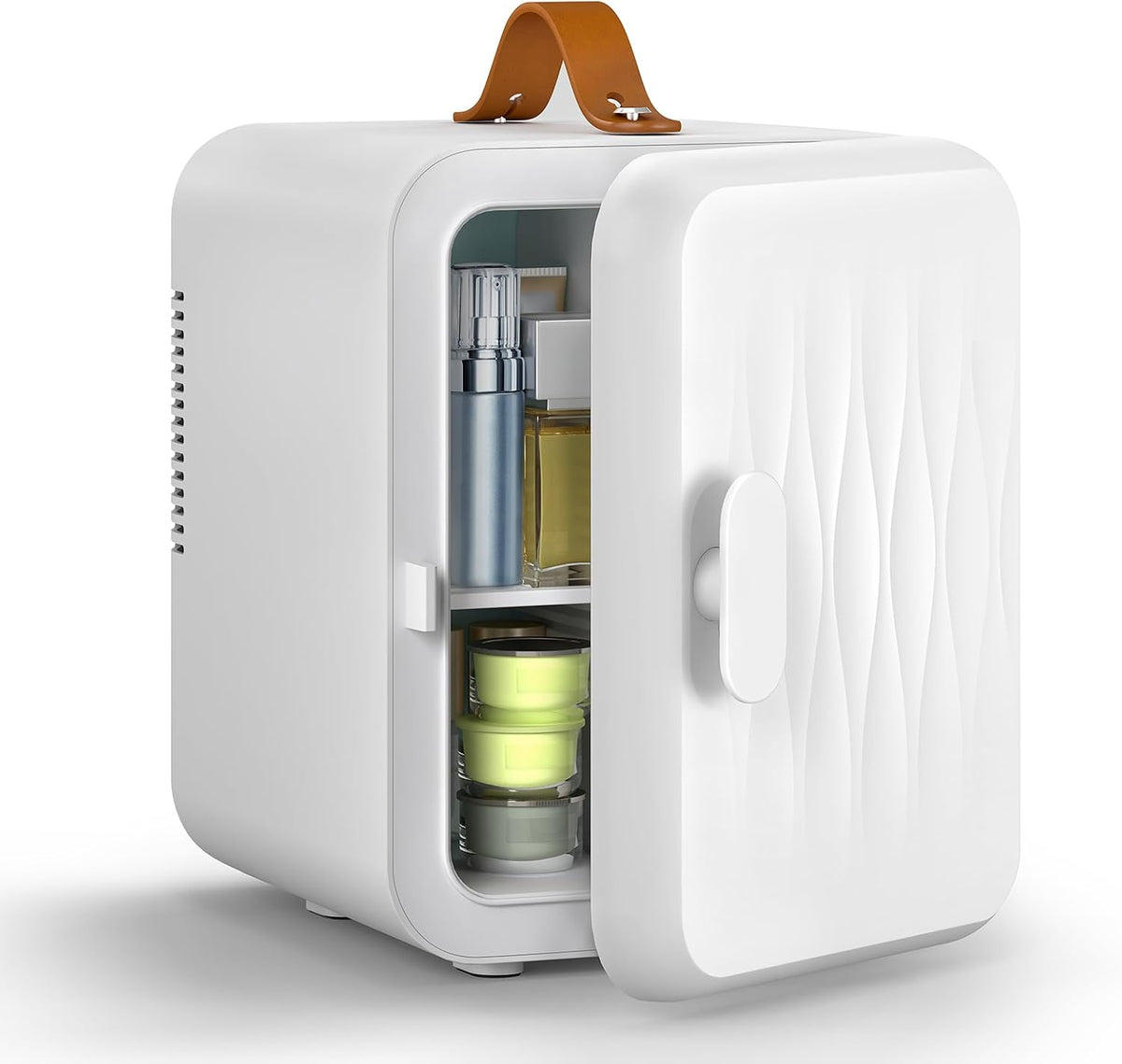 4 Liter Mini Fridge for Bedrooms, Portable Beauty Refrigerator