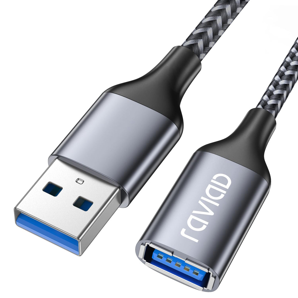 RAVIAD USB Splitter 3 Port, 1 Male to 3 Female USB 2.0 Extension Cable 1M