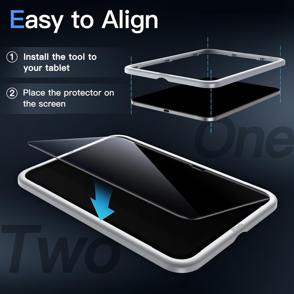 JETech Screen Protector for iPad (A16) 11th/10th Gen, 2-Pack