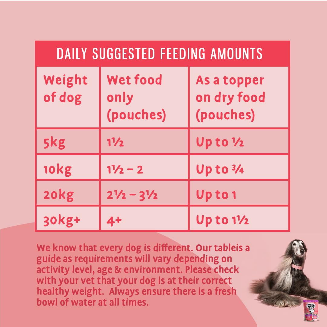 Barking Heads Adult Dog Food Wet Pouches Variety Pack Natural & Grain-Free with No Artificial Flavours Plus Added Vitamins & Minerals 6 x 300g