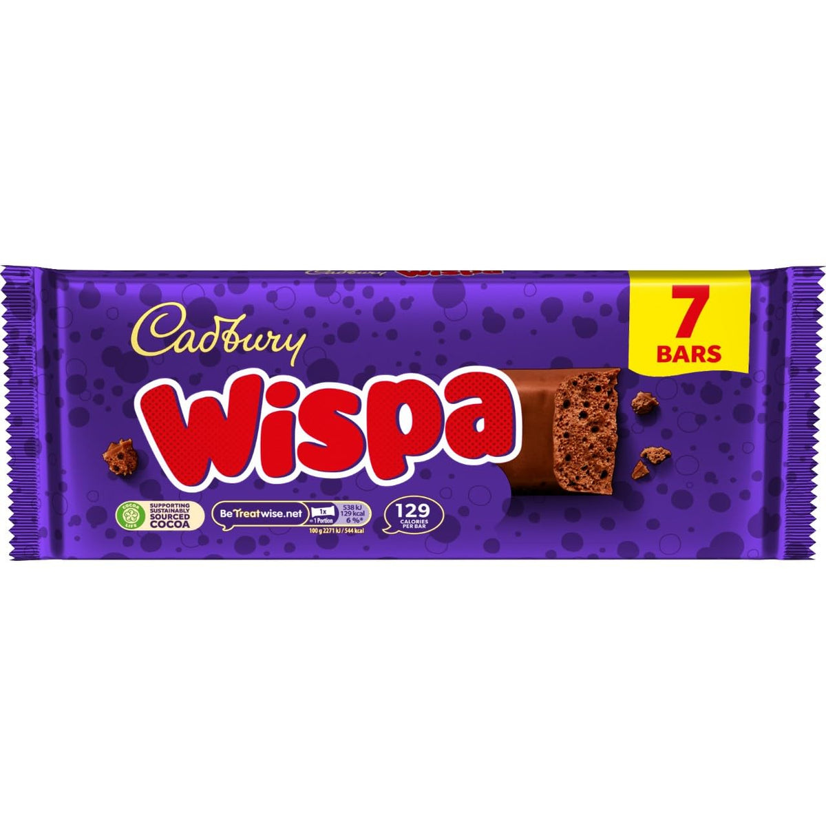 Cadbury Wispa Chocolate Bar, Smooth Milk Chocolate, 4 x 27.9 g (Pack of 1)
