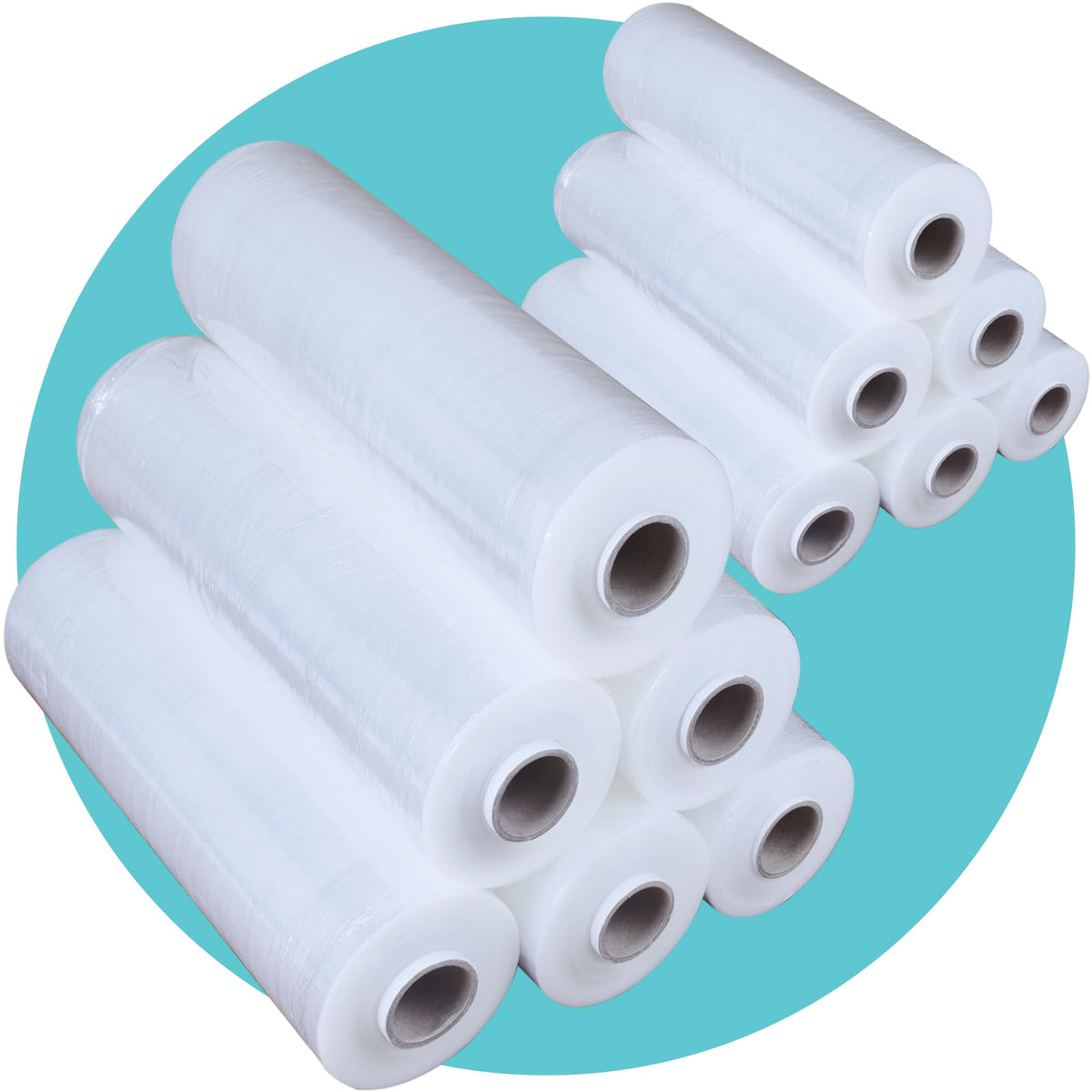Triplast Pallet Stretch Shrink Wrap Roll (400mm x 250m) - Pick Qty & Colour - Heavy Duty Pallet Wrap, Industrial Stretch Wrap, Packaging Cling Film, Strong Plastic Wrap, Luggage Wrap (Black, 1 Roll)