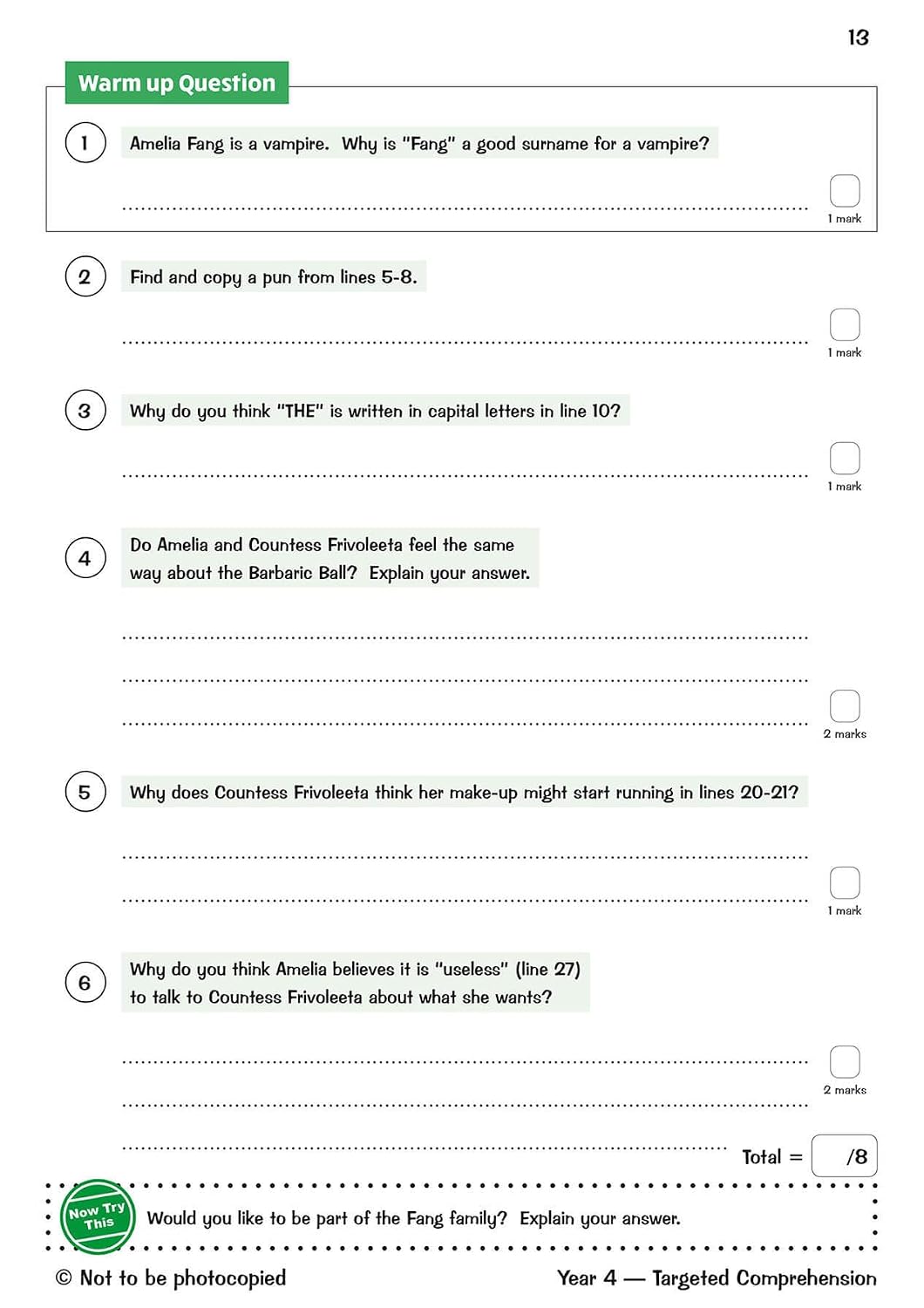 KS2 English Year 4 Reading Comprehension Targeted Question Book - Book 1 (with Answers) (CGP Year 4 English)