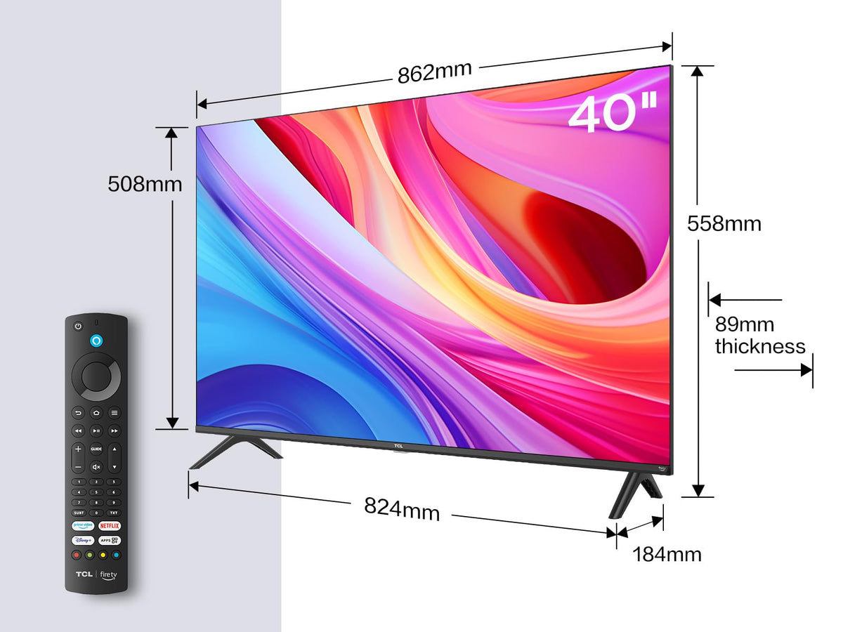 TCL 50V6D-UK 50 Inch 4K HDR, Fire TV, HDR10+, Dolby Atmos, DTS:X, Game Master, Motion Clarity, AirPlay 2, Press & Ask Alexa (2026 New Model)
