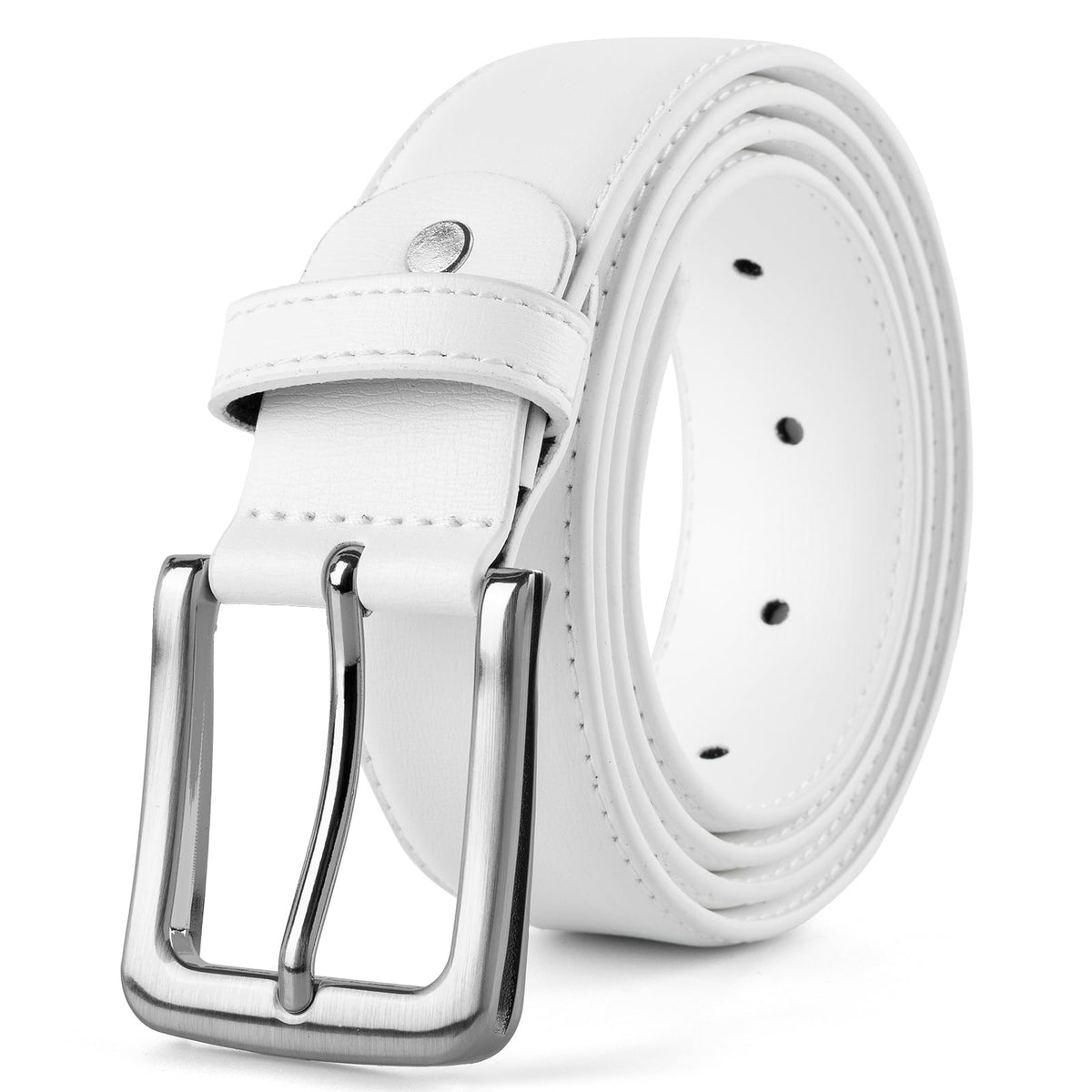 maikun Black Leather Belts for Men,Mens Belts Leather Black