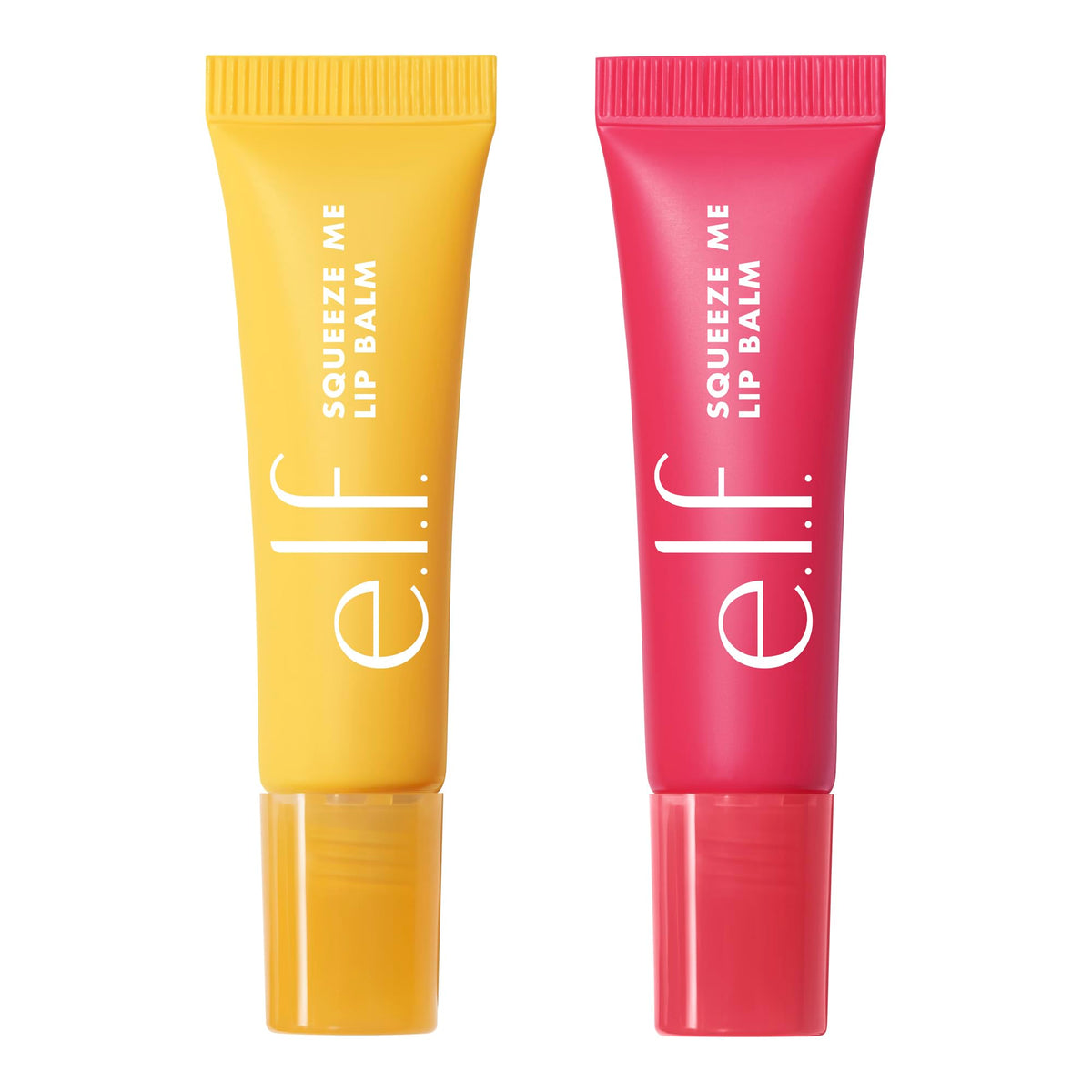 e.l.f. Squeeze Me Lip Balm Duo, Moisturizing Lip Balm for a Sheer Tint of Colour, Infused with Hyaluronic Acid, Vegan & Cruelty-Free, CHERRY/BUBBLEGUM
