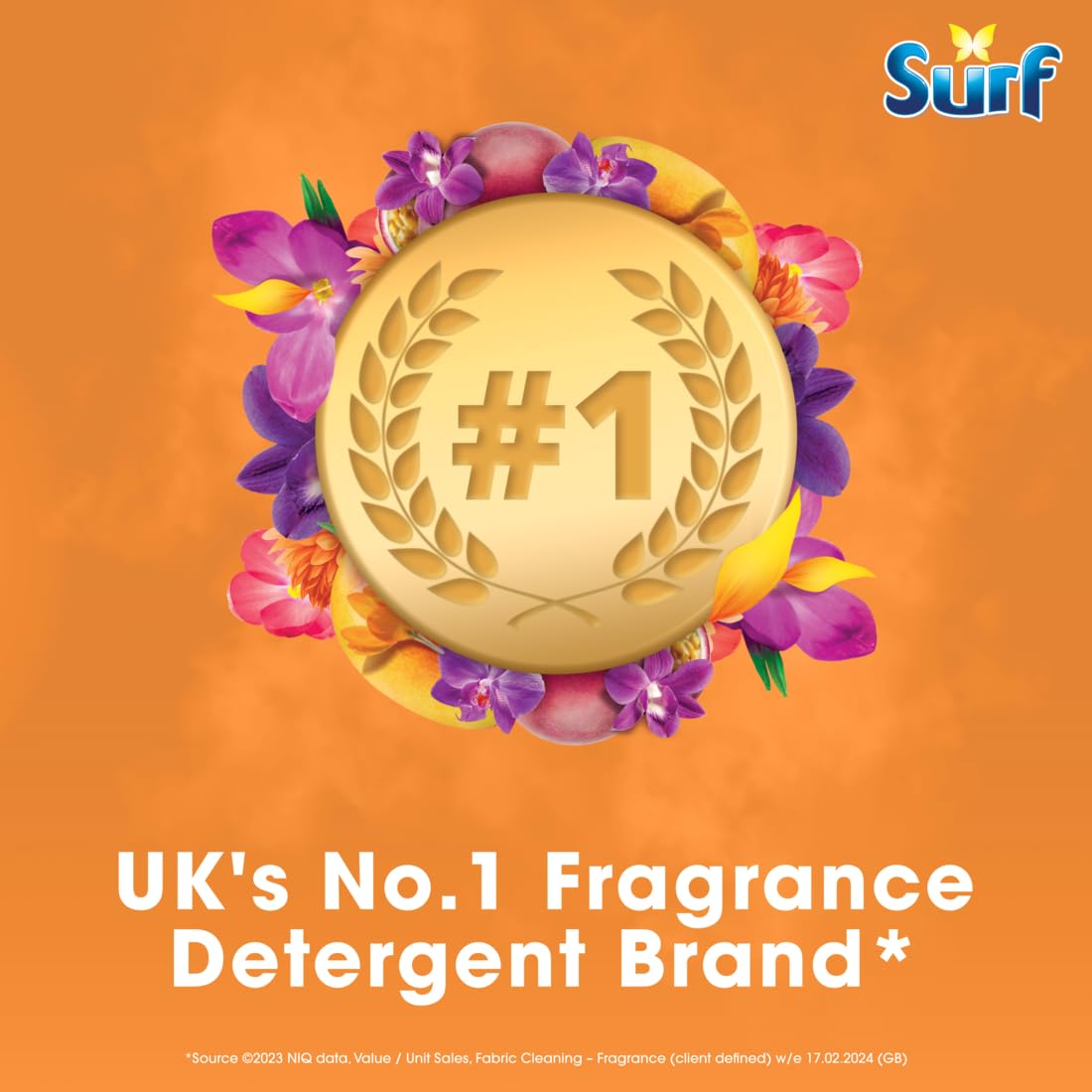 Surf Tropical Lily Concentrated Liquid Laundry Detergent infused with natural essential oils for fresh and clean washing 100 washes