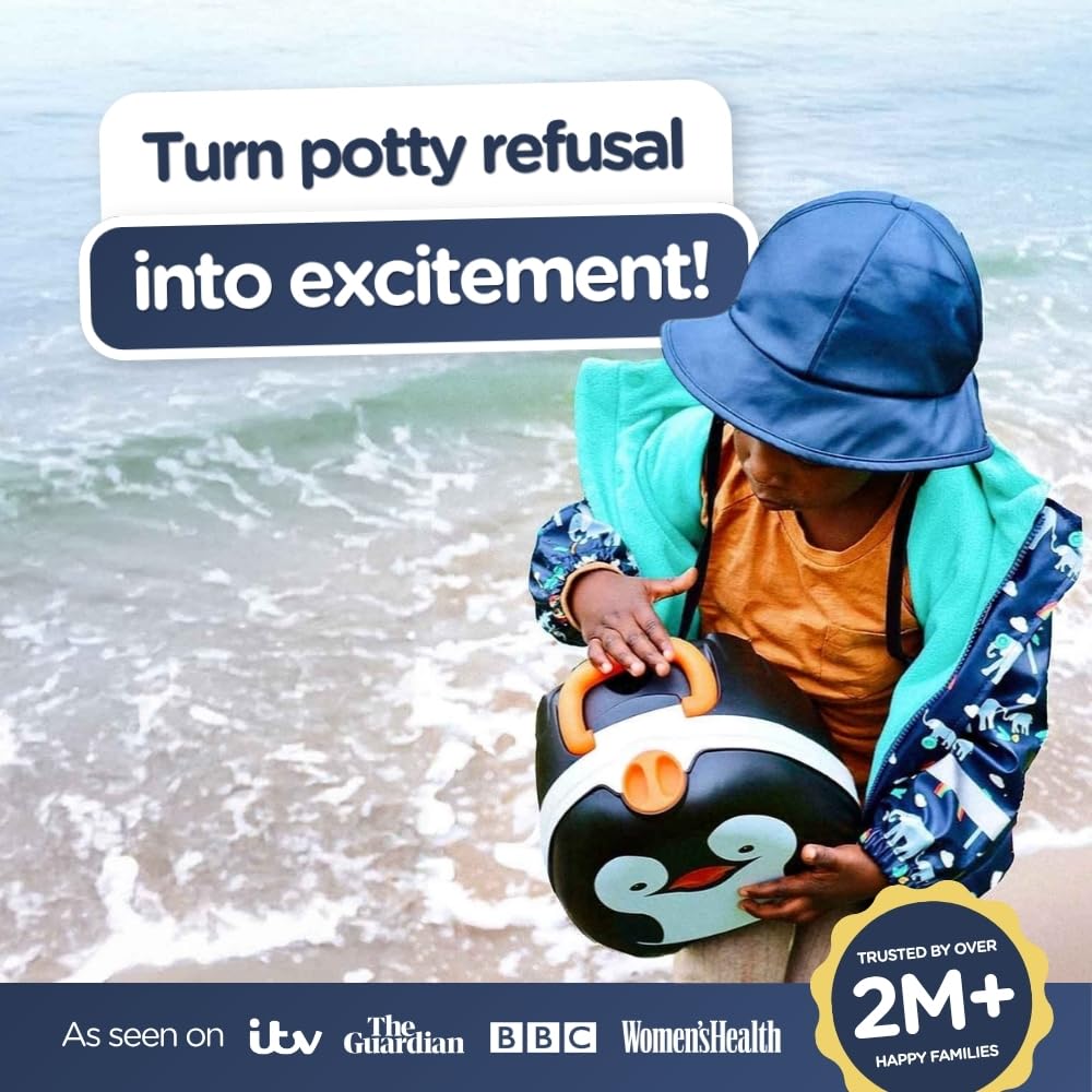 My Carry Potty - Travel Potty, Award-Winning Portable Toddler Toilet Seat for Kids to Take Everywhere (Ladybird)