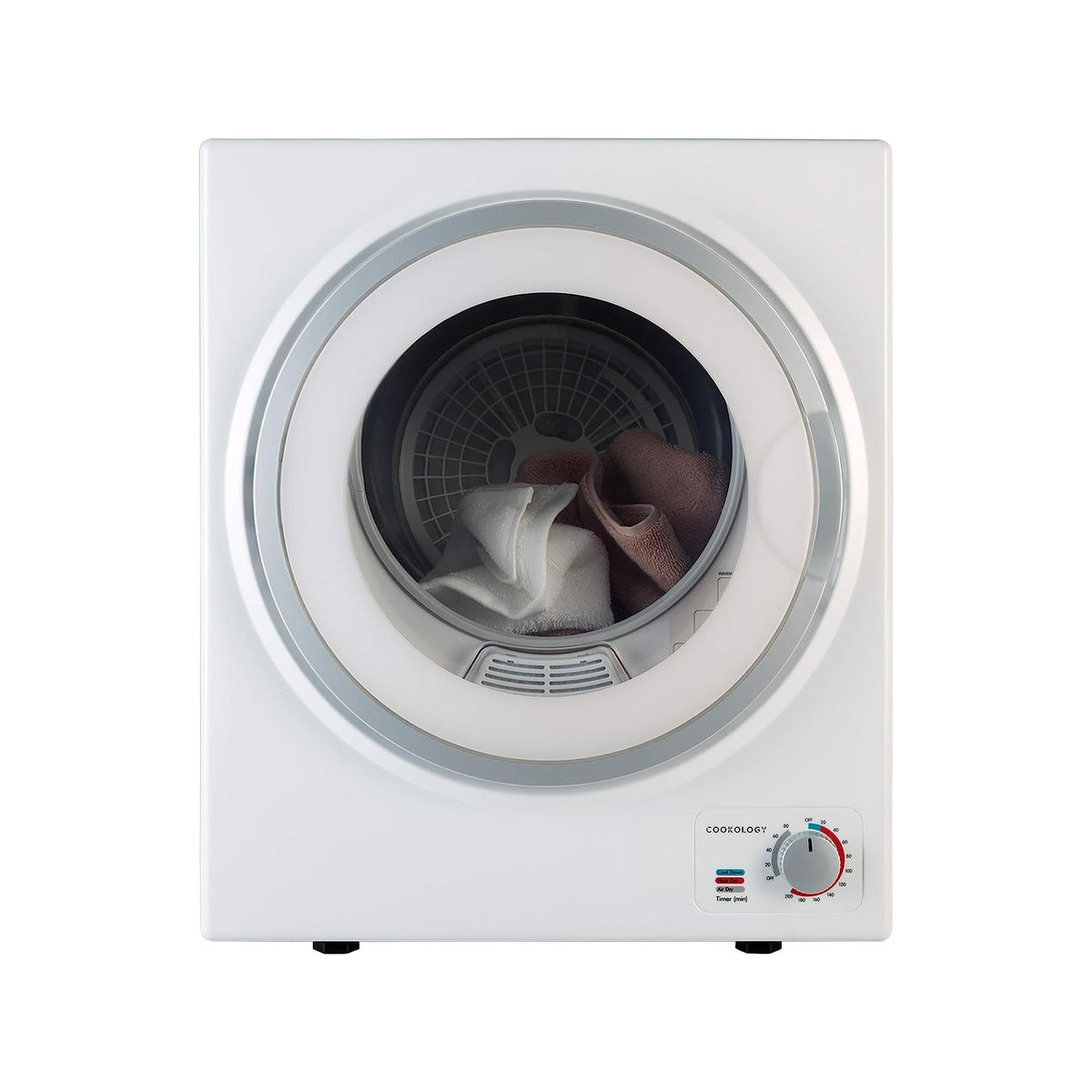 Cookology 2.5kg Mini Vented Tumble Dryer - Tabletop Design - Black