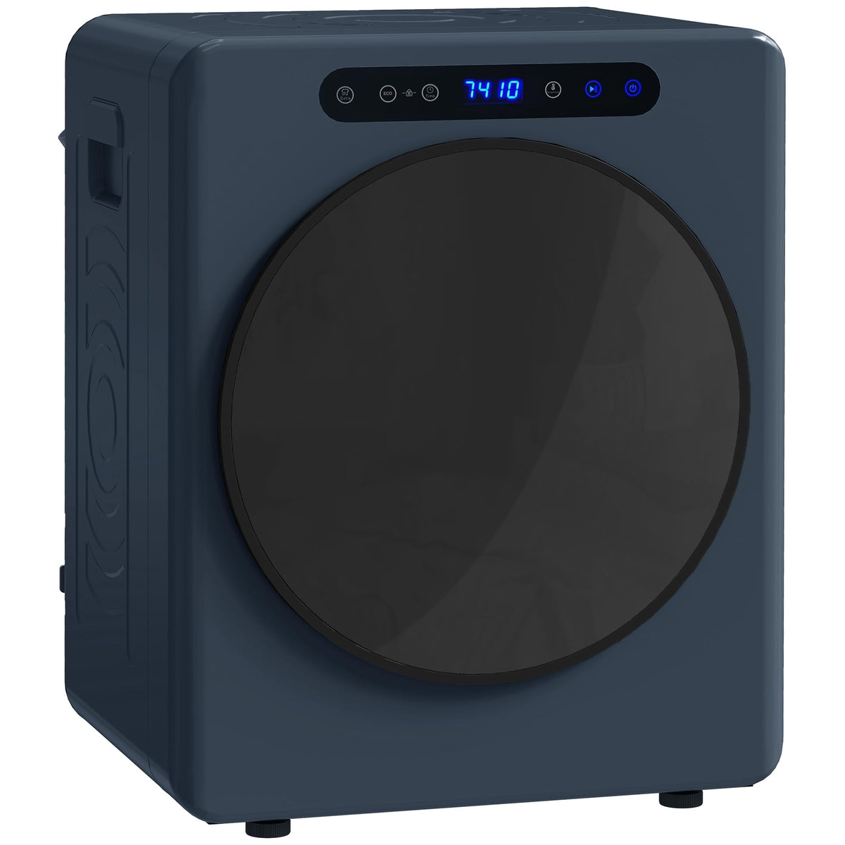 HOMCOM Vented Tumble Dryer 5kg Wet Laundry/3kg Dry Capacity 1000W Black