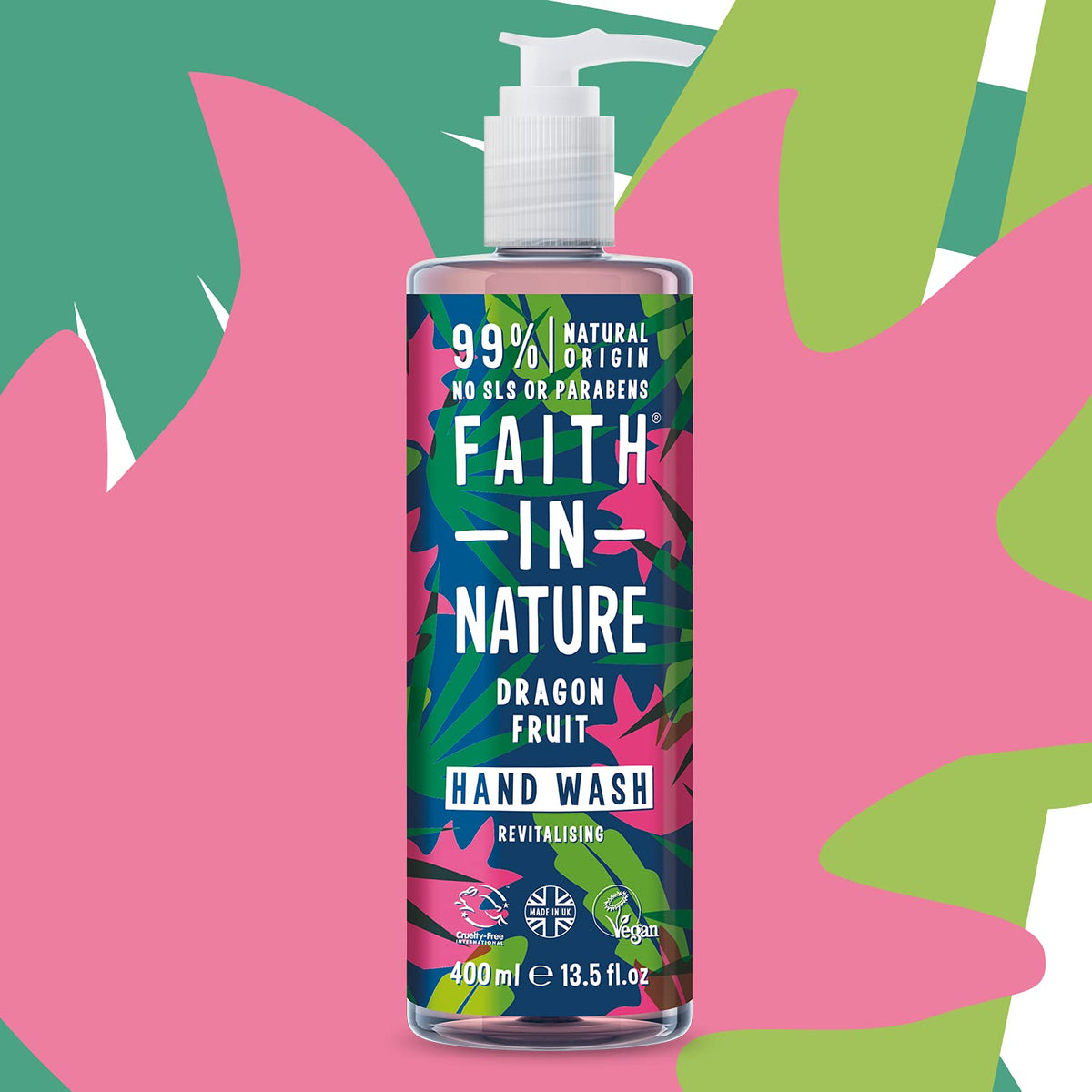 Faith In Nature Natural Aloe Vera and Tea Tree Hand Wash, Nourishing, Vegan and Cruelty Free, No SLS or Parabens, 400 ml