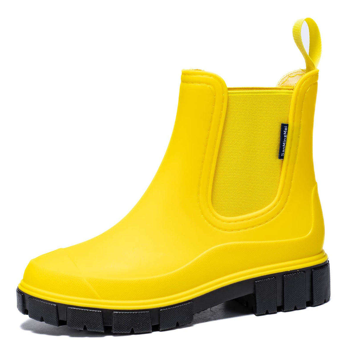 DRECAGE Wellies Boots Women Waterproof Short Chelsea Fashion Ladies Comfortable Rain Boots Outdoors Garden Walking