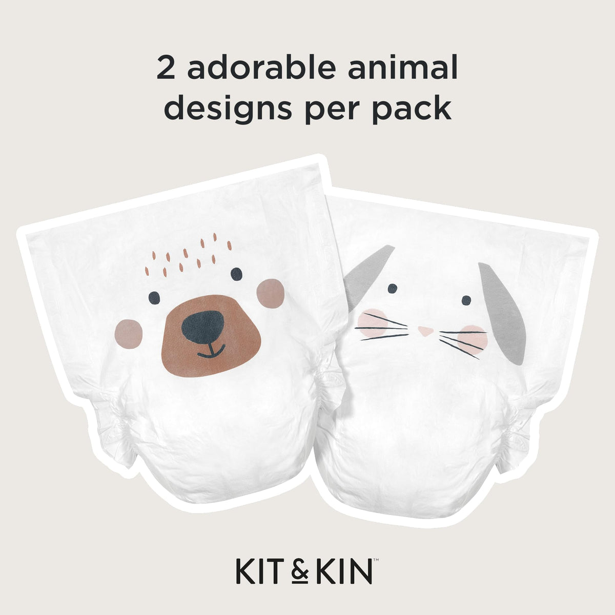 Kit & Kin Premium Baby Nappies Size 4 | 9-14 kgs / 20-31 lbs | Pack of 256 Nappies | Plant-Based Materials On Baby's Skin | Hypoallergenic | Superior up to 12 Hour Leak Protection