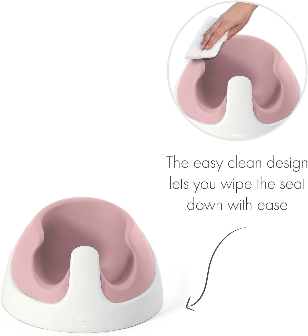 Mamas & Papas Baby Snug Floor Seat and Activity Tray - Blossom (Pink)