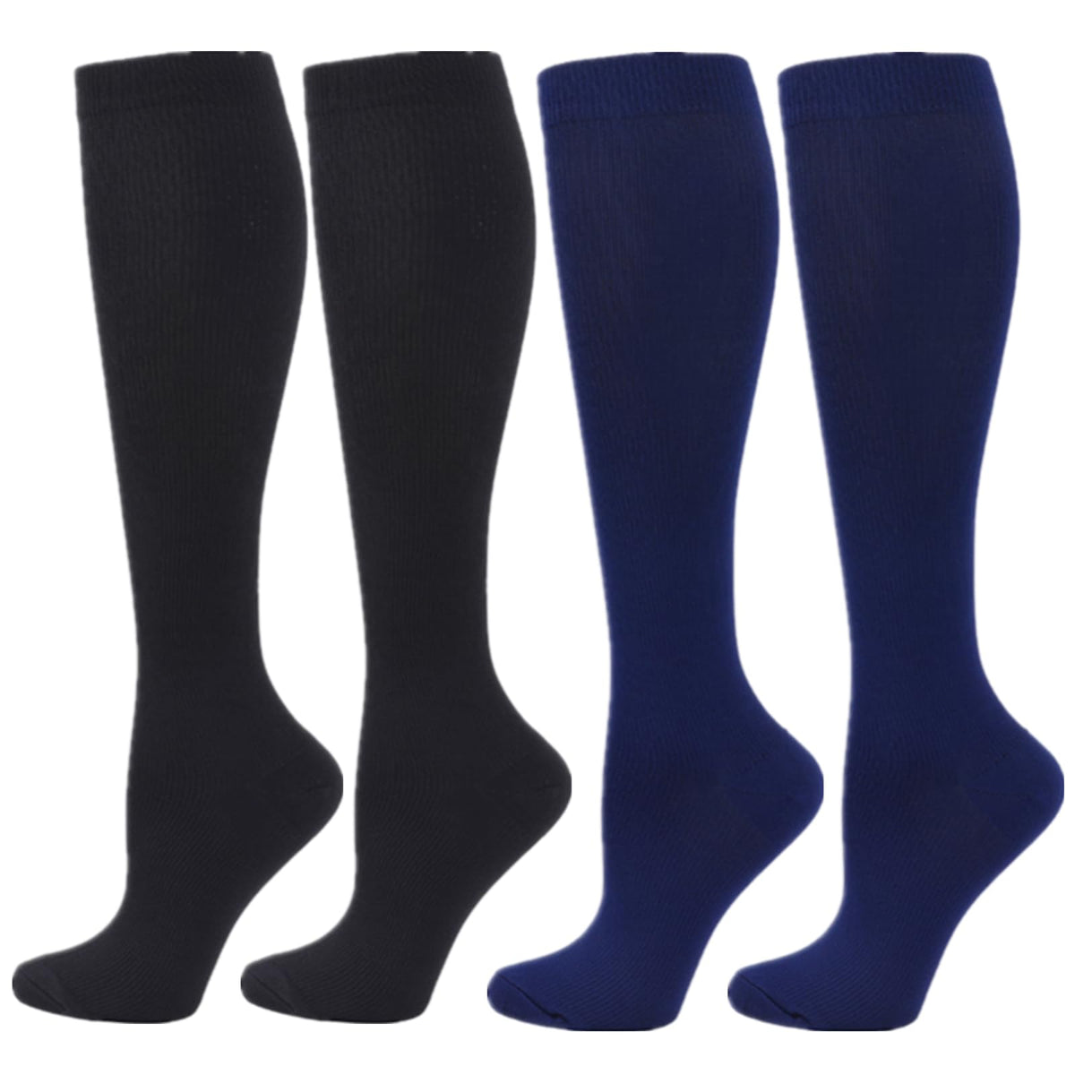 Compression Socks for Women Men, 2/3/4/6 Pairs 20-25mmHg Knee High Socks Compression Stockings for Sport, Athletic, Edema, Diabetic, Varicose Veins, Travel, Pregnancy, Nursing