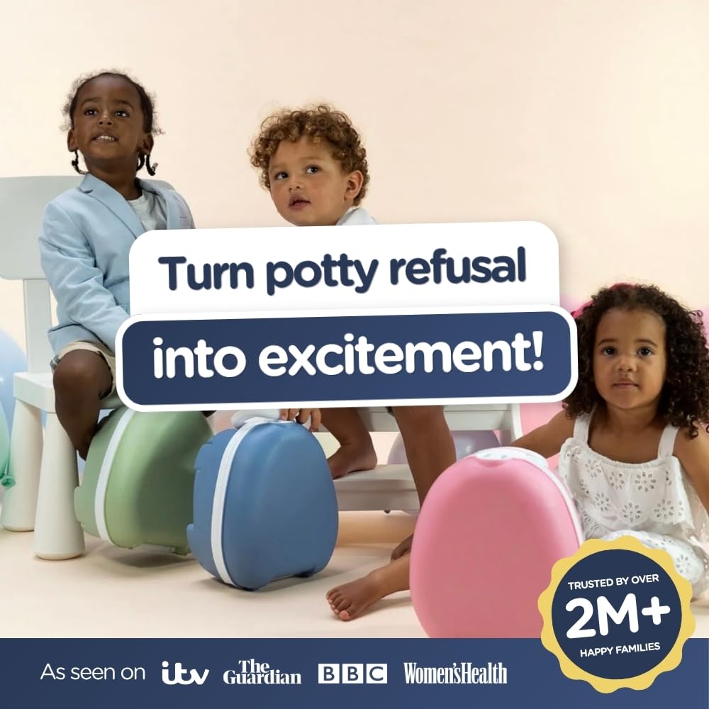 My Carry Potty - Travel Potty, Award-Winning Portable Toddler Toilet Seat for Kids to Take Everywhere (Ladybird)