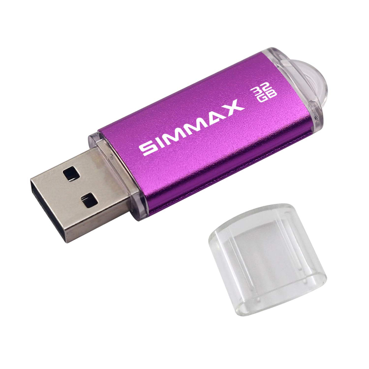 SIMMAX 32GB Memory Stick USB 2.0 Flash Drives Swivel Thumb Drive Pen Drive (32GB Purple)