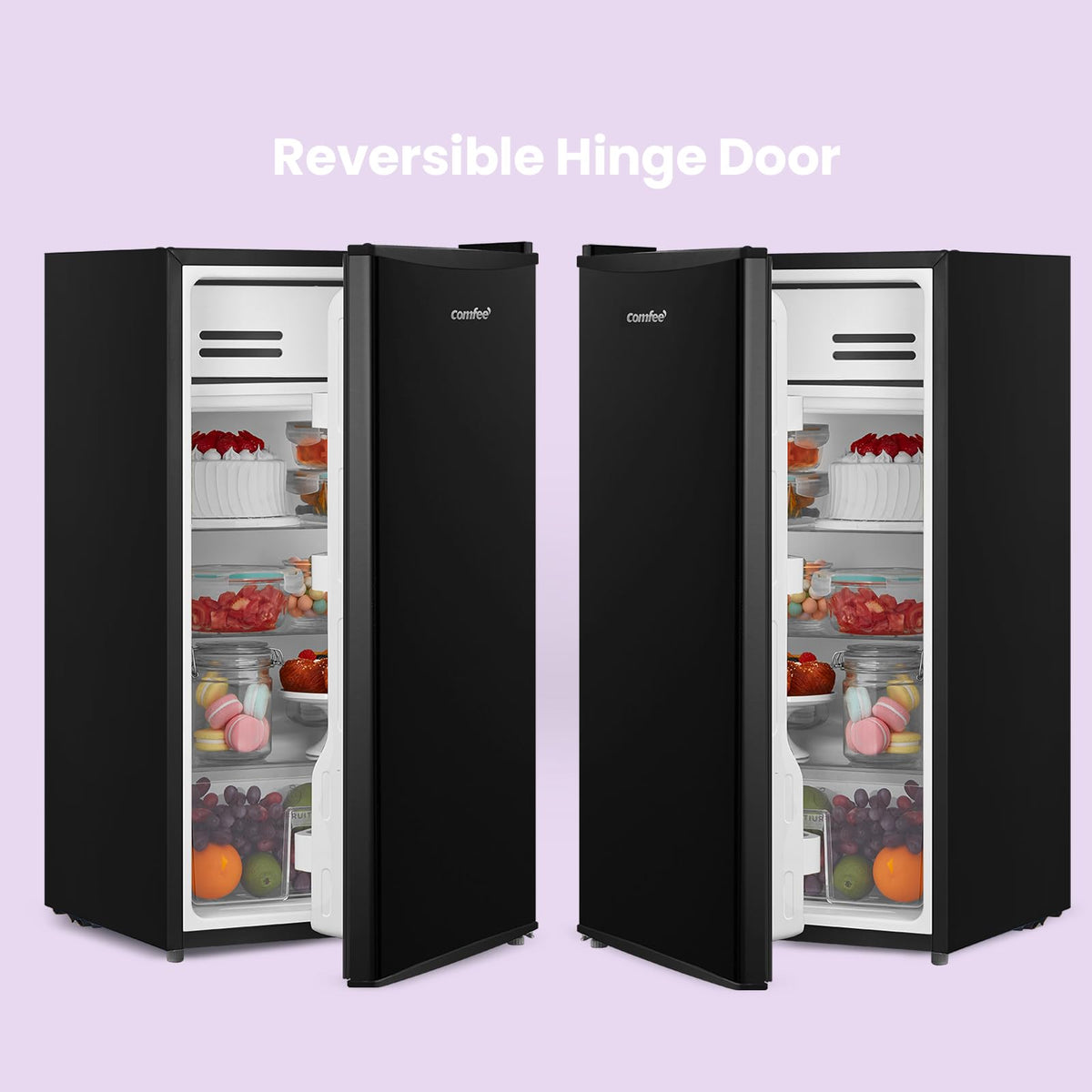 COMFEE' 80L Under Counter Fridge with 4-Star Ice Box, RCD80WH3UK(E)