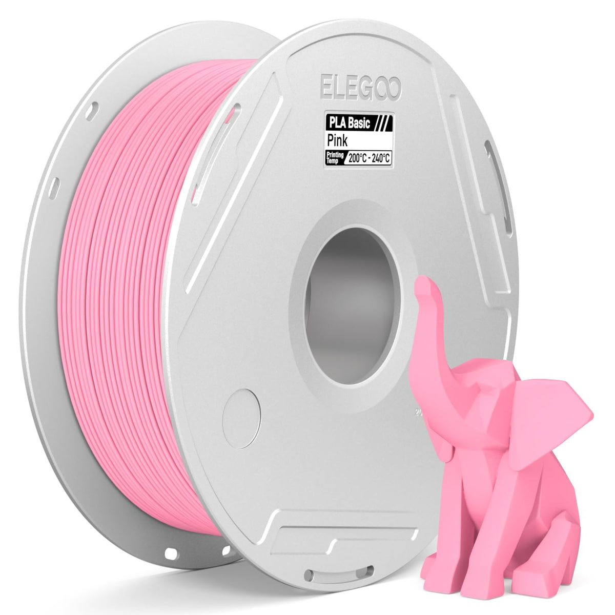 ELEGOO PLA Basic Refill 3D Printer Filament 1.75mm Red 1KG, Easy Storage