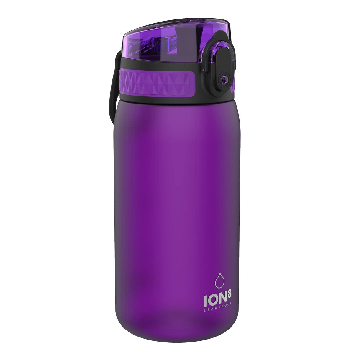 ION8 Kids Water Bottle, 350 ml/12 oz, Leak Proof, Easy to Open, Secure Lock, Dishwasher Safe, Carry Handle, Hygienic Flip Cover, Easy Clean, Odour Free, Rose Pink