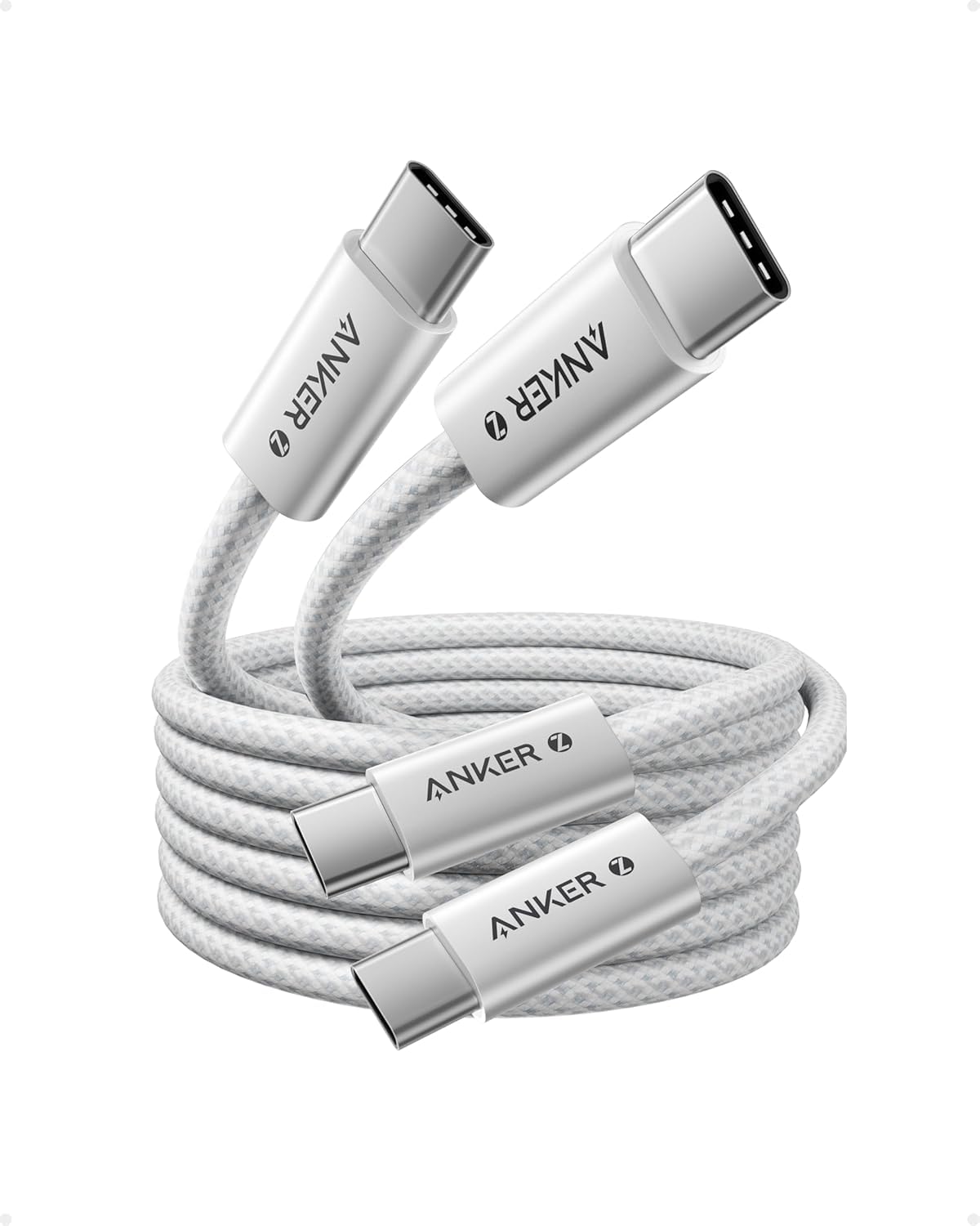 Anker 240W Zolo USB C to USB C Cable (2Pack,1.8m), USB C Charger Cable