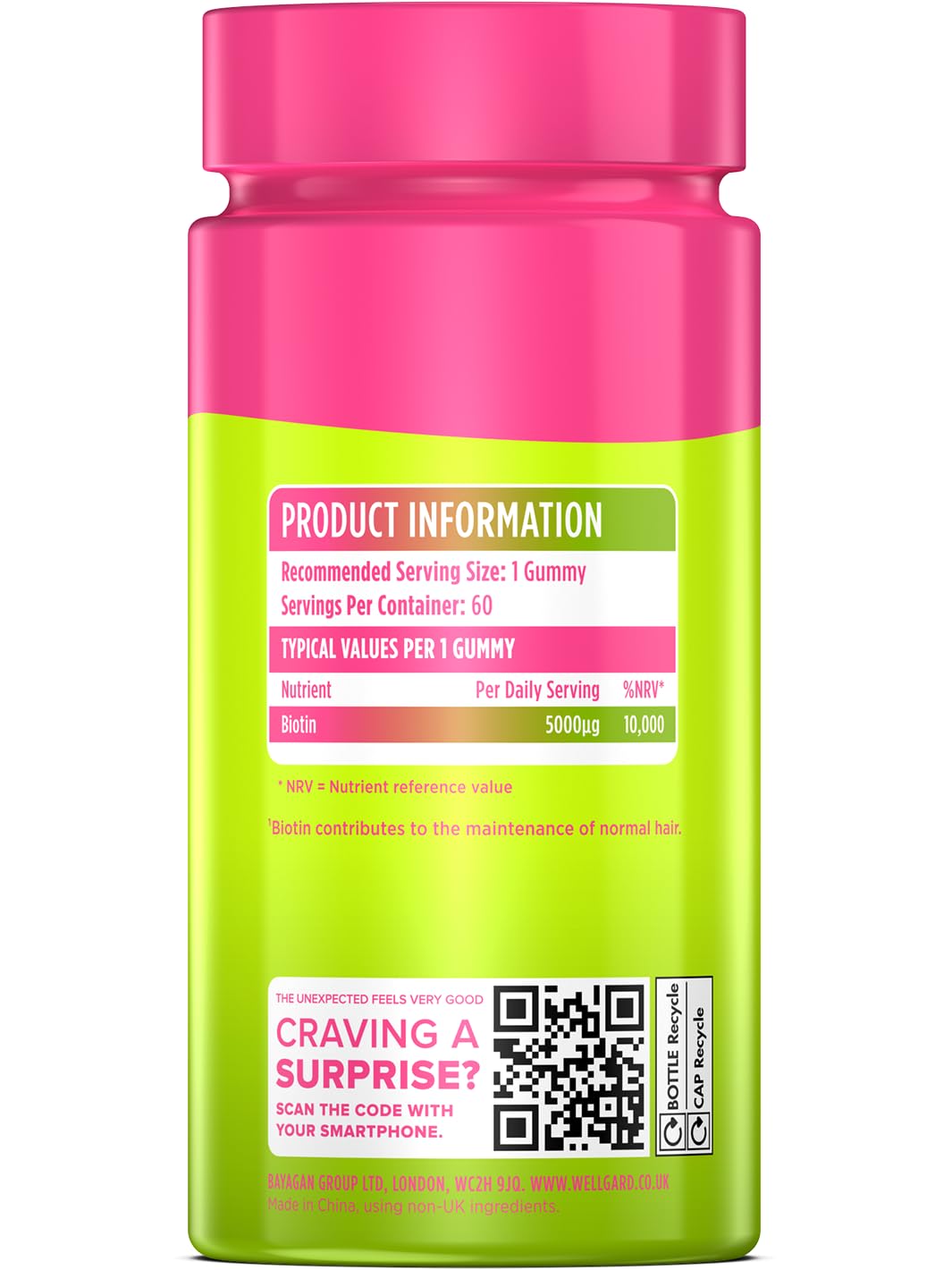 Wellgard Kids Calcium & D3 Gummies - 2 Month Supply - Vegan Chewable Calcium and Vitamin D3 Gummies, Mixed Berry Flavour